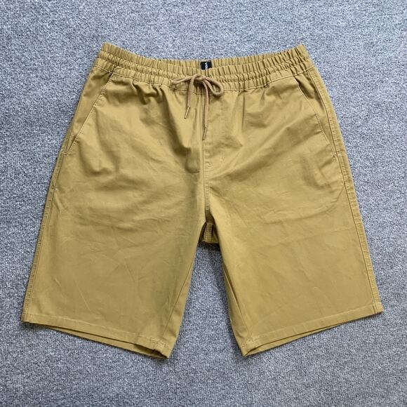 Volcom Shorts Mens S Small Latte Cotton Blend Frickin Modern Stretch Walking - Picture 2 of 14